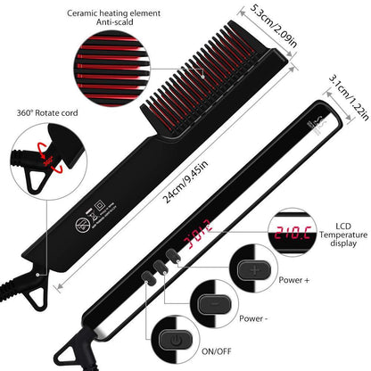 Ladies Straight Hair Comb Men's Multifunctional Hairstyle Comb Personal Care Men's Beard Styling Comb