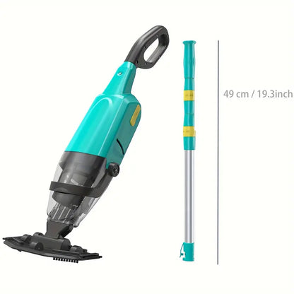 Efurden Cordless Pool Vacuum with Telescopic Pole & Interchangeable Brush Heads