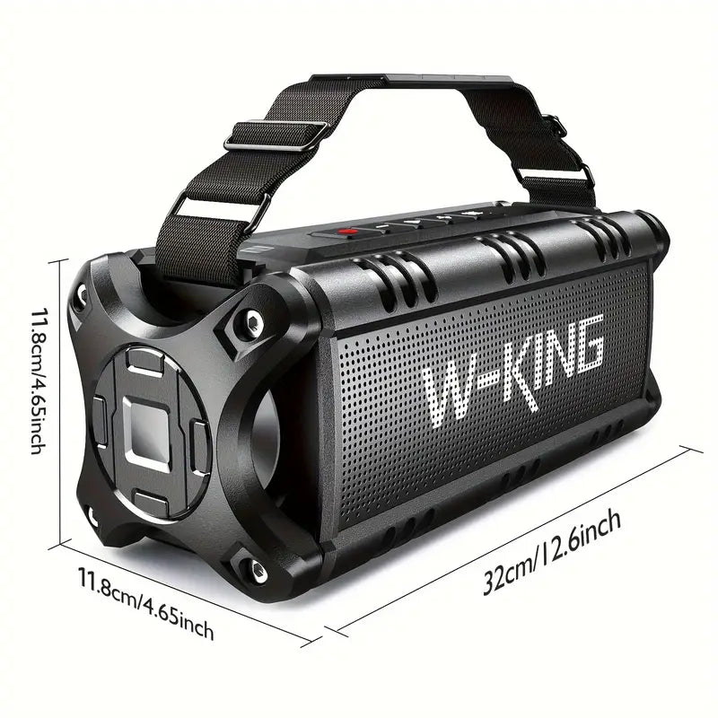 W-KING Wireless Speaker 50W RMS - IPX6 Waterproof Portable Speaker with Deep Bass, Crystal Clear Sound