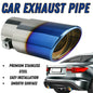 Car Exhaust Pipe Tip Rear Tail Throat Muffler Stainless Steel Round Accessories