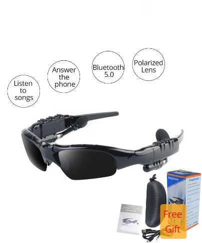 Stereo Wireless Bluetooth 5.0 Headset Telephone Driving Polarized Sunglasses/mp3 Riding Eyes Glasses