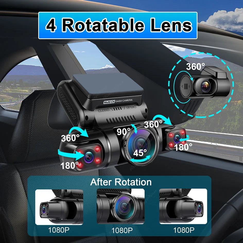 WiFi GPS Car DVR with Dual Lenses