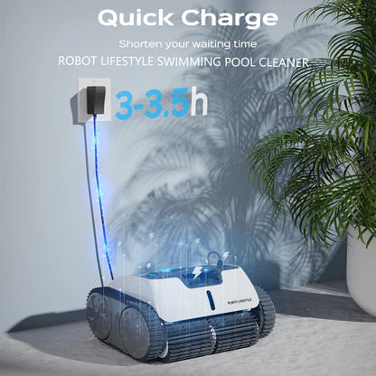 AquaBot Cordless Pool Cleaner, Easy to Use Pool Cleane, Robotic Pool Cleaner