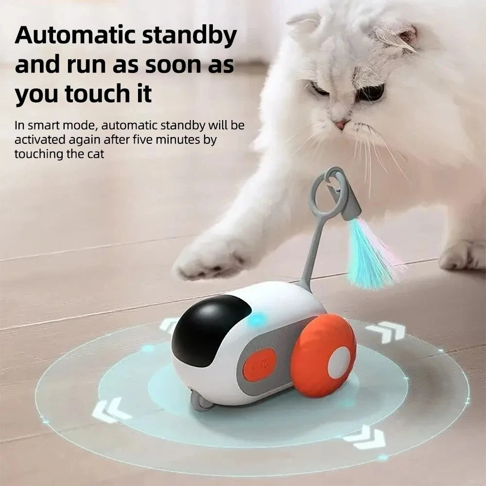 Smart Cat Toy Pet Interactive Remote Control Electric Car Toys Upgraded Version Rechargeable Puppy Training Game Cat Supplies