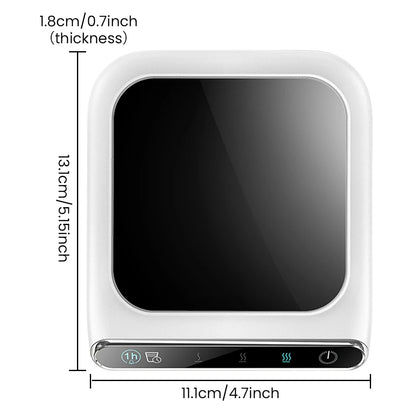Portable Electric Hot Plate Cup Heater – 3-Gear Mug Warmer with Induction Cooking and Heating Pad, Up to 100°C