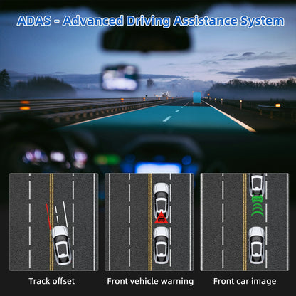 4K Dash Cam ADAS Wireless Carplay & Android