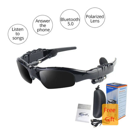 Stereo Wireless Bluetooth 5.0 Headset Telephone Driving Polarized Sunglasses/mp3 Riding Eyes Glasses