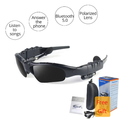 Stereo Wireless Bluetooth 5.0 Headset Telephone Driving Polarized Sunglasses/mp3 Riding Eyes Glasses